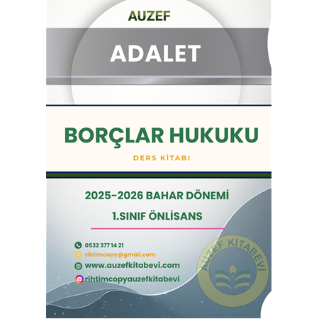 BORÇLAR HUKUKU GENEL HÜKÜMLER