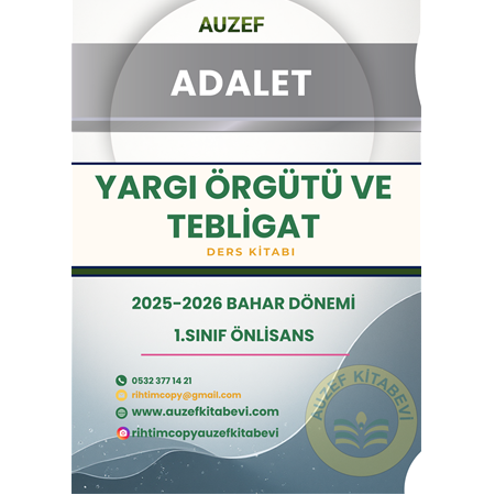 YARGI ÖRGÜTÜ VE TEBLİGAT