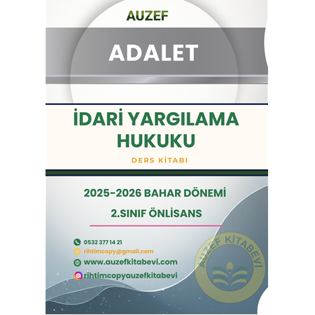 İDARİ YARGILAMA HUKUKU