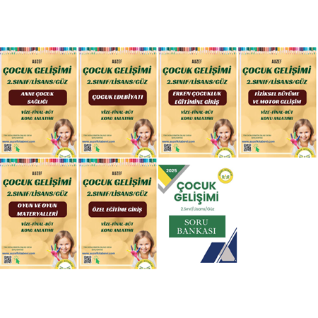 Çocuk Gelişimi 2.Sınıf 6 Ders Konu Anlatımı ve Soru Bankası(7 Cilt)