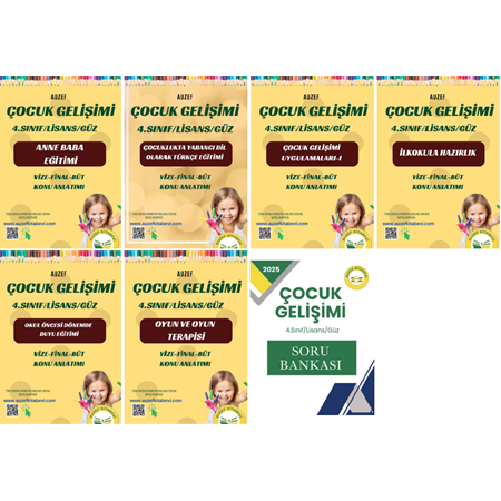 Çocuk Gelişimi 4.Sınıf 6 Ders Konu Anlatımı ve Soru Bankası(7 Cilt)